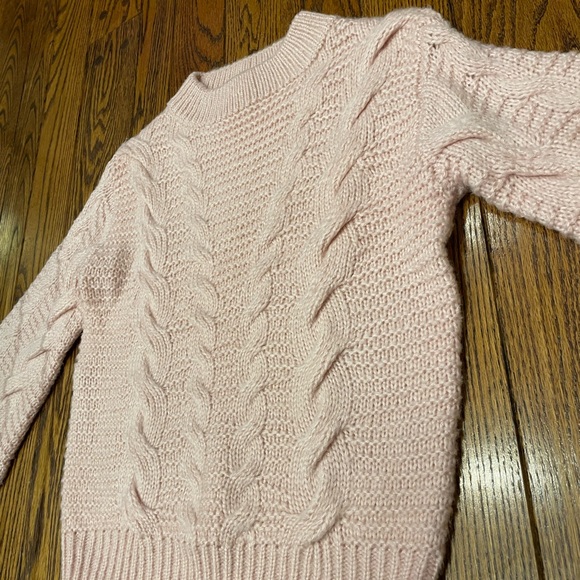 Pink cable knit princess polly sweater - Picture 3 of 3